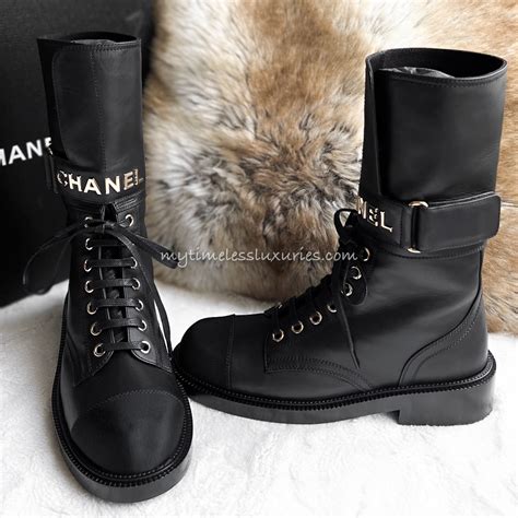 chanel boots like uggs|chanel combat boots.